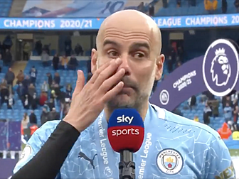 WATCH: Pep Guardiola says tear...